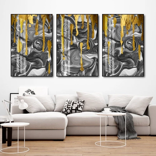 Tranh nghệ thuật trừu tượng sóng ngầm