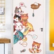 Decal dán tường những bé mèo