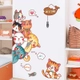 Decal dán tường những bé mèo