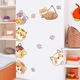 Decal dán tường những chú mèo và bảng treo