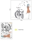 Decal dán tường Cô gái và xe đạp