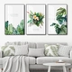 Tranh treo tường lá xanh nhiệt đới tươi mát