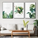 Tranh treo tường lá xanh nhiệt đới tươi mát