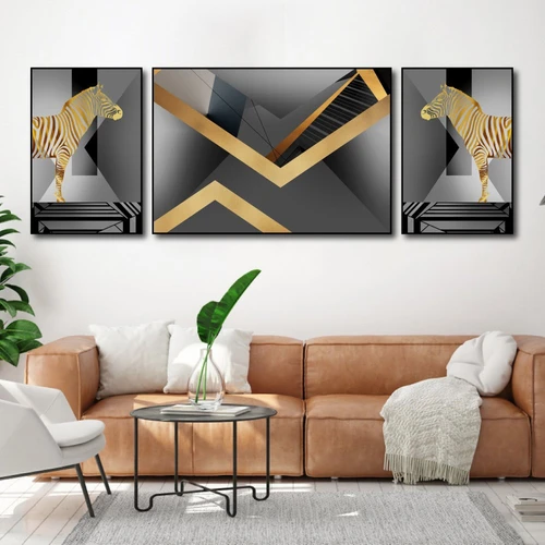 Tranh Treo Tường Ngựa Vằn Nghệ Thuật