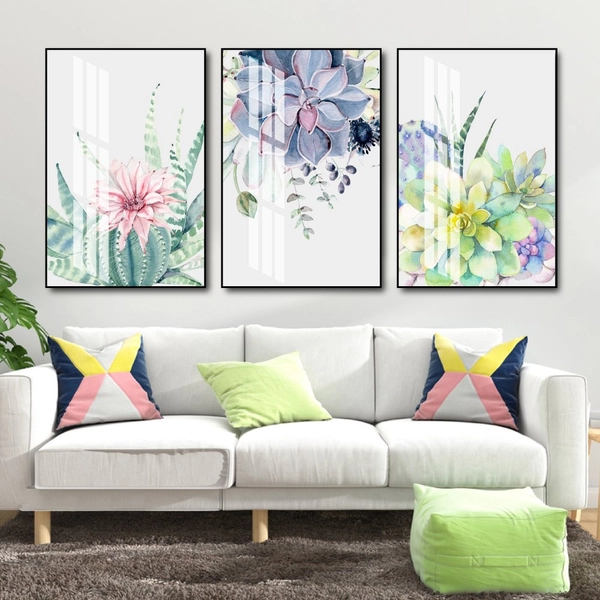 Tranh treo tường sắc hoa rực rỡ