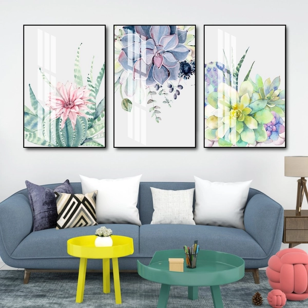 Tranh treo tường sắc hoa rực rỡ