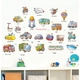 Decal dán tường phương tiện giao thông cho bé