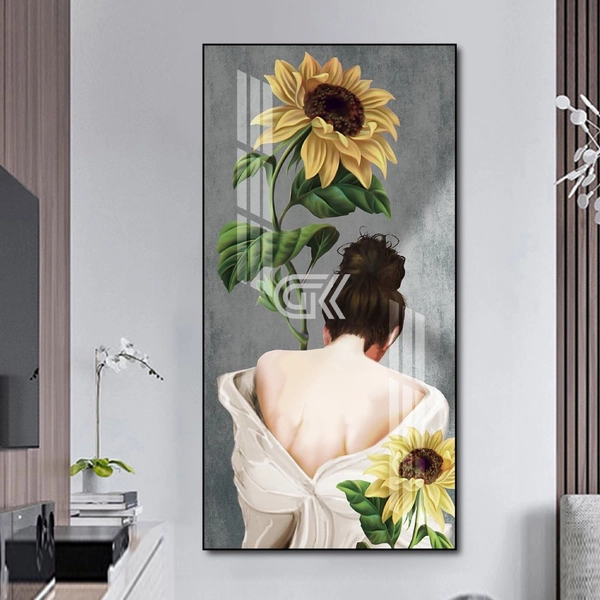 Tranh treo tường cô gái nghệ thuật 10