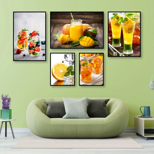 Tranh Treo Tường Nước Ép Hoa Quả Giải Nhiệt Mùa Hè