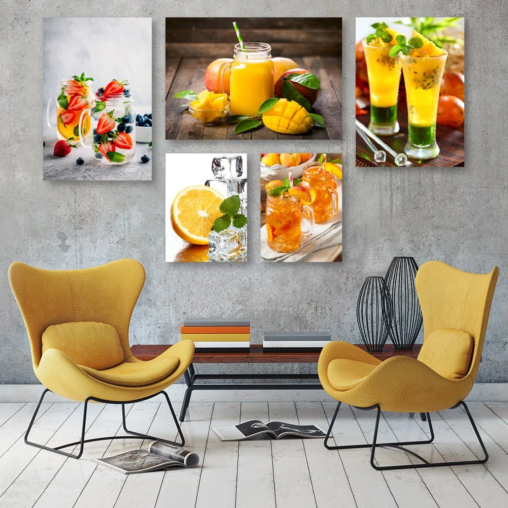 Tranh Treo Tường Nước Ép Hoa Quả Giải Nhiệt Mùa Hè