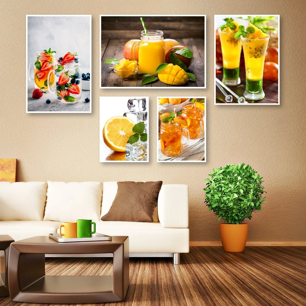 Tranh Treo Tường Nước Ép Hoa Quả Giải Nhiệt Mùa Hè