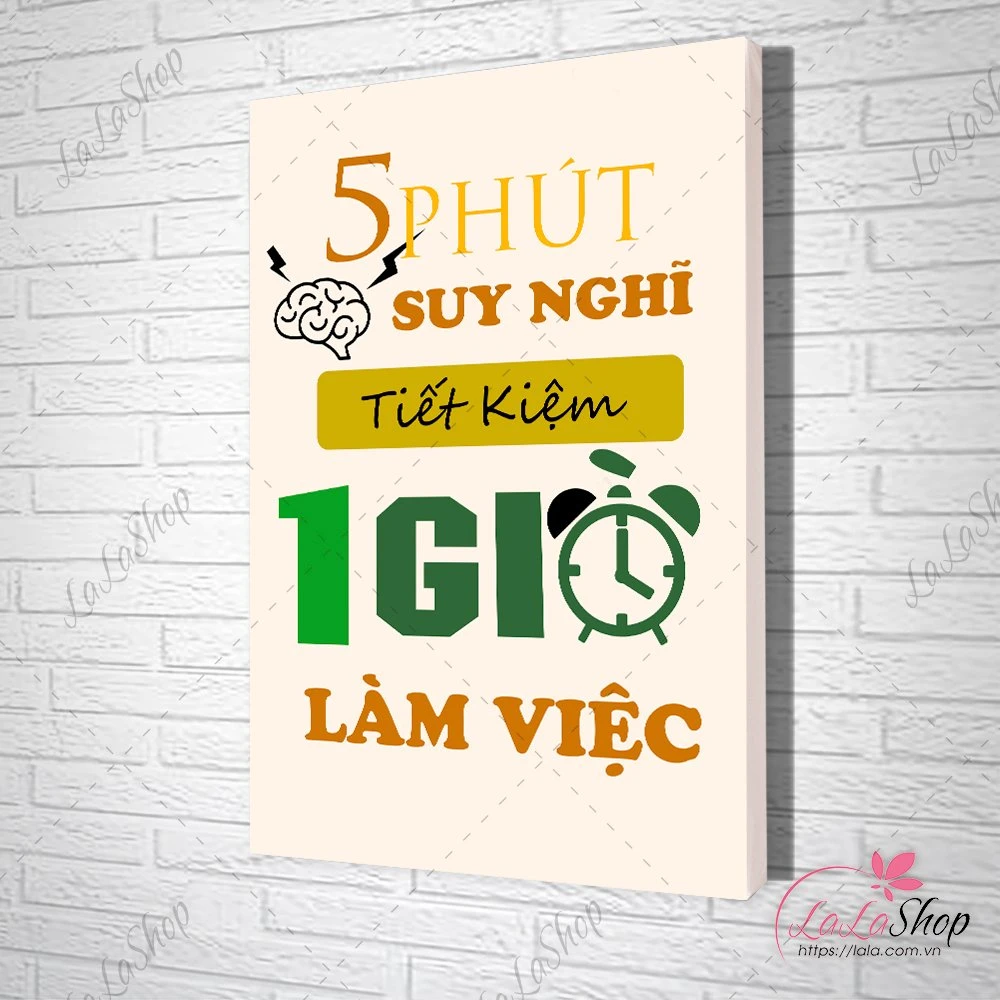 Tranh Văn Phòng 5 Phút Suy Nghĩ Tiết Kiệm 1 Giờ Làm Việc