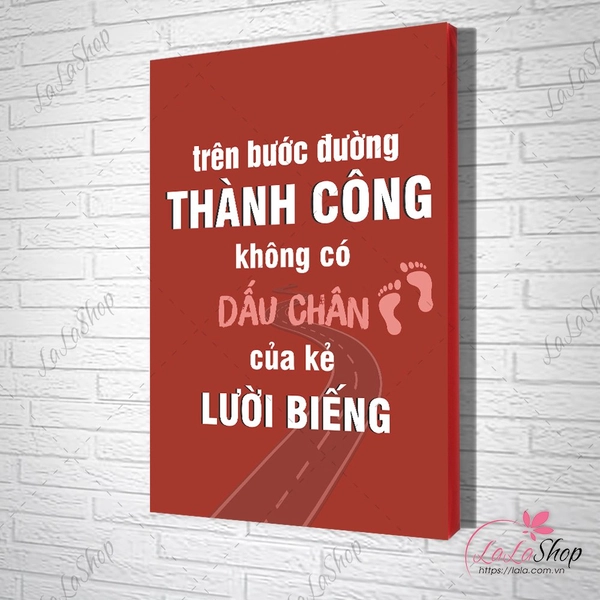 Tranh văn phòng trên bước đường thành công không có dấu chân của kẻ lười biếng