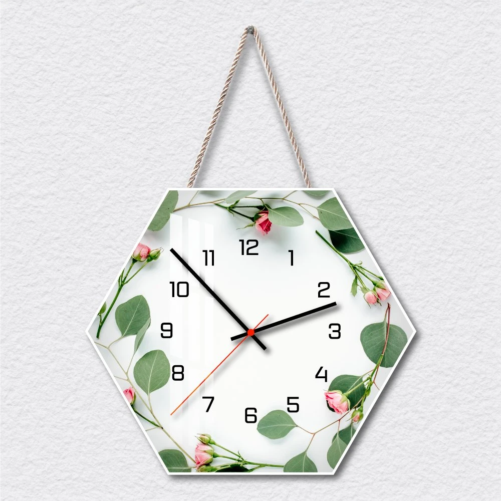 Tranh Đồng Hồ Vòng Hoa Vintage