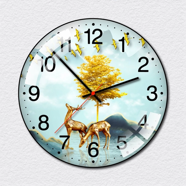 Đồng Hồ Vintage Hươu Vàng Nghệ Thuật 2