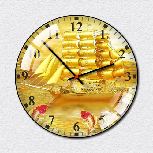 Đồng Hồ Vintage Thuyền Vàng Nghệ Thuật