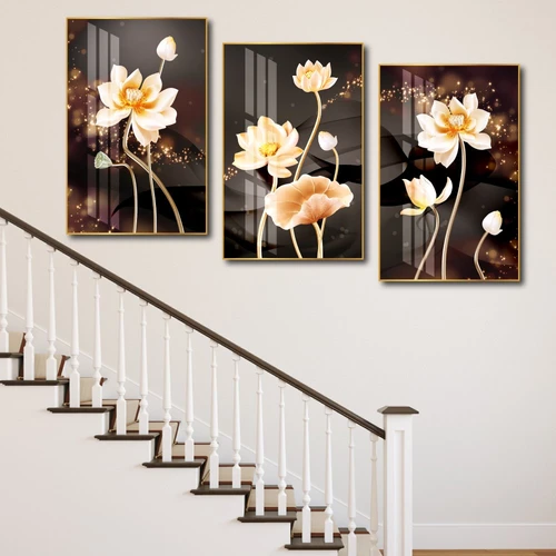 tranh treo tường hoa sen vàng