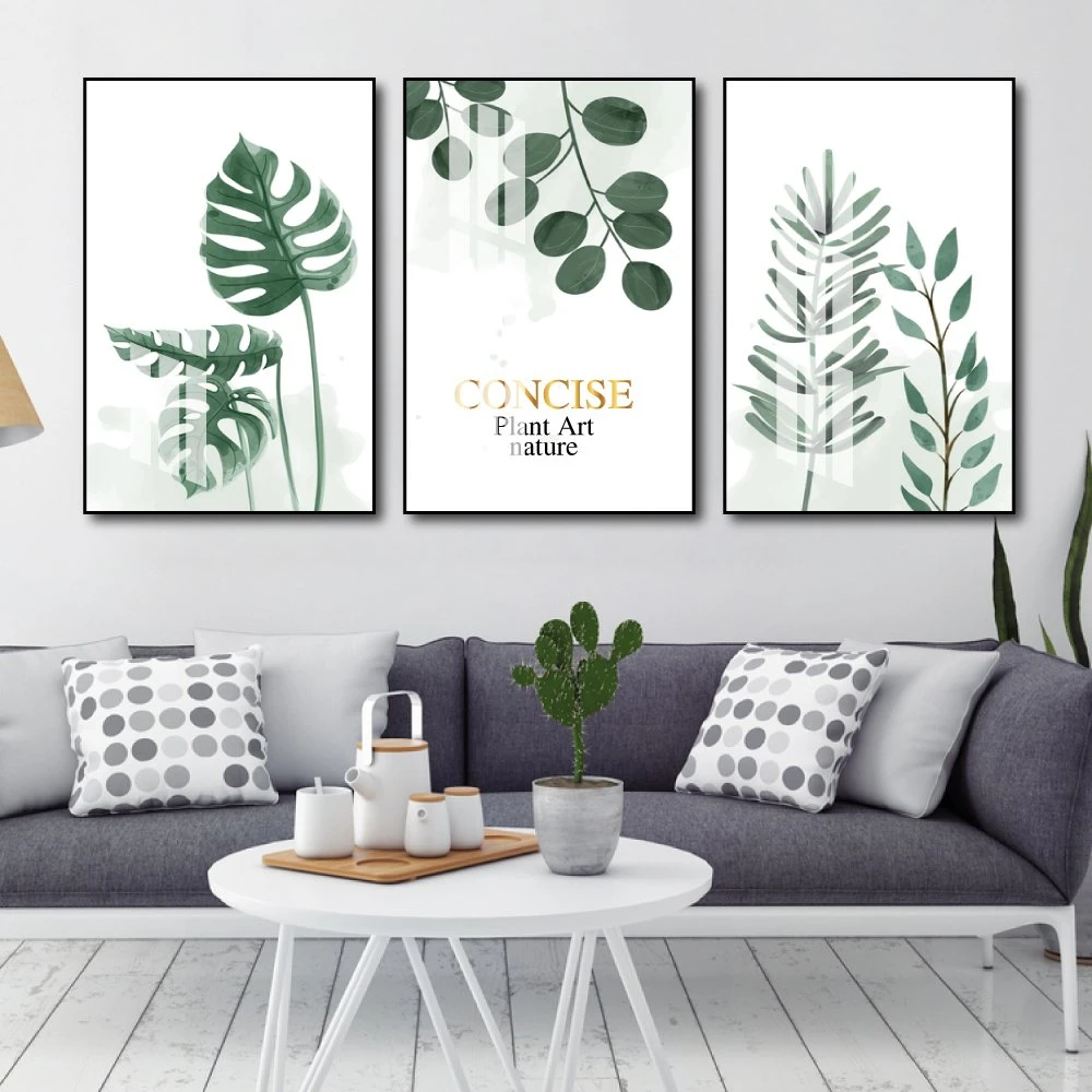 Tranh Treo Tường Lá Xanh Nghệ Thuật 11