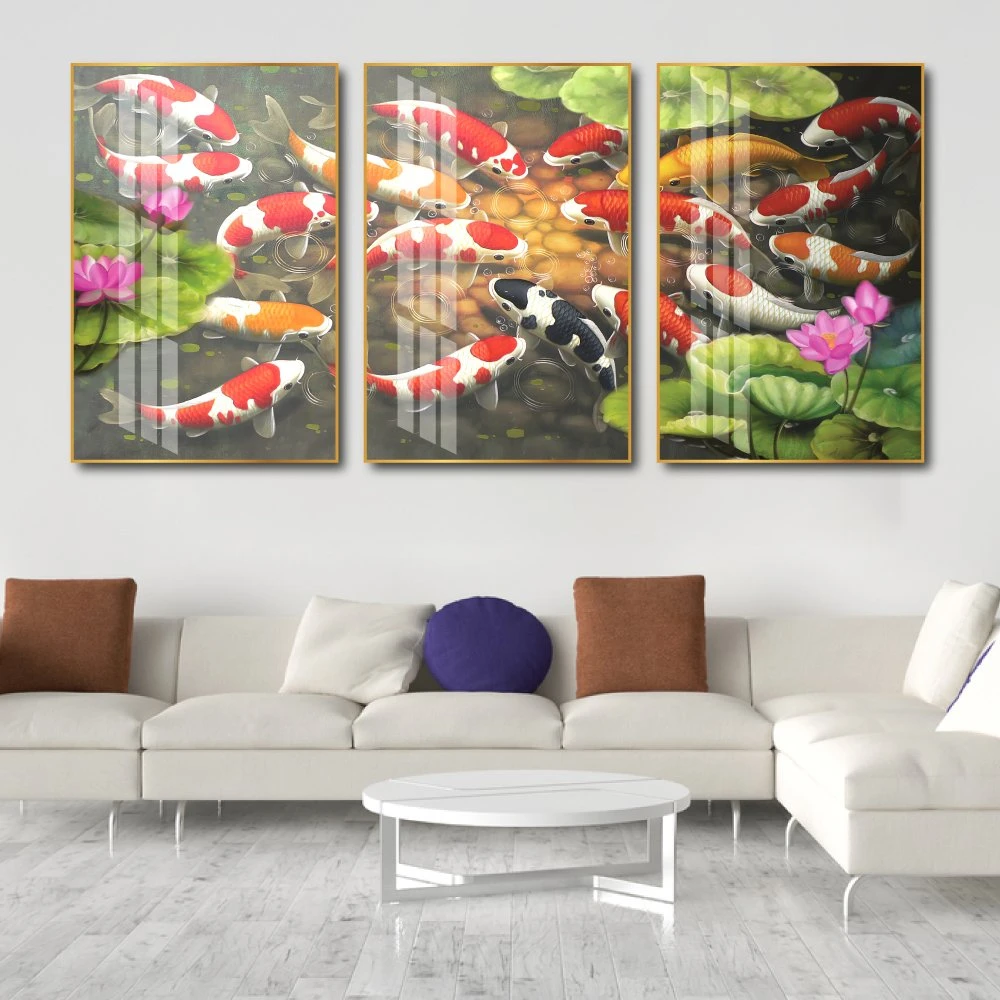 Tranh Treo Tường Cửu Ngư Quần Hội 15