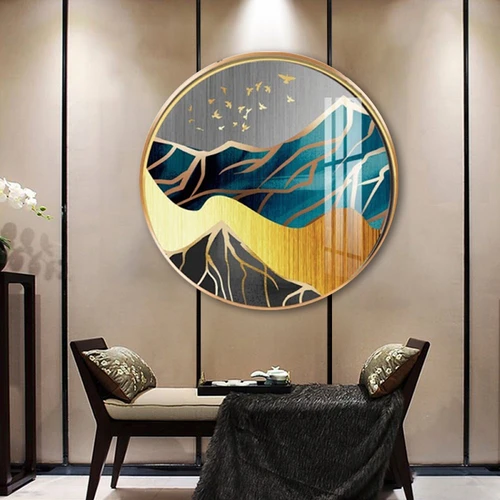 Tranh Tròn Tráng Gương Chim Én Nghệ Thuật 5