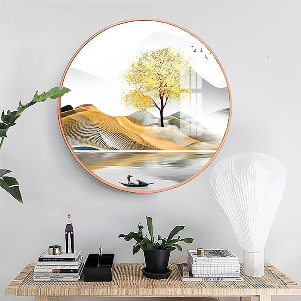 Tranh Tròn Tráng Gương Thiên Nhiên Hữu Tình 2