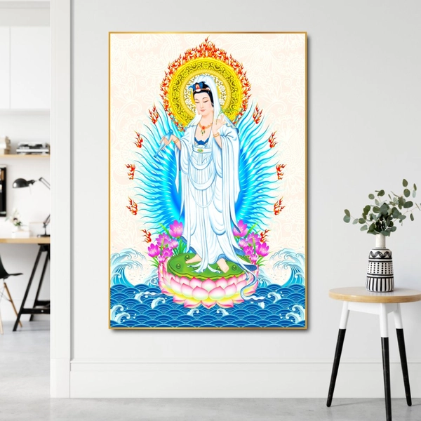 Tranh Treo Tường Phật Quan Thế Âm Bồ Tát Đại Từ Đại Bi