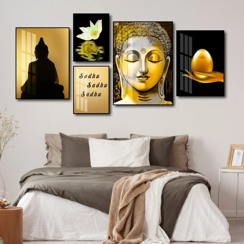 Tranh treo tường phật và trứng vàng