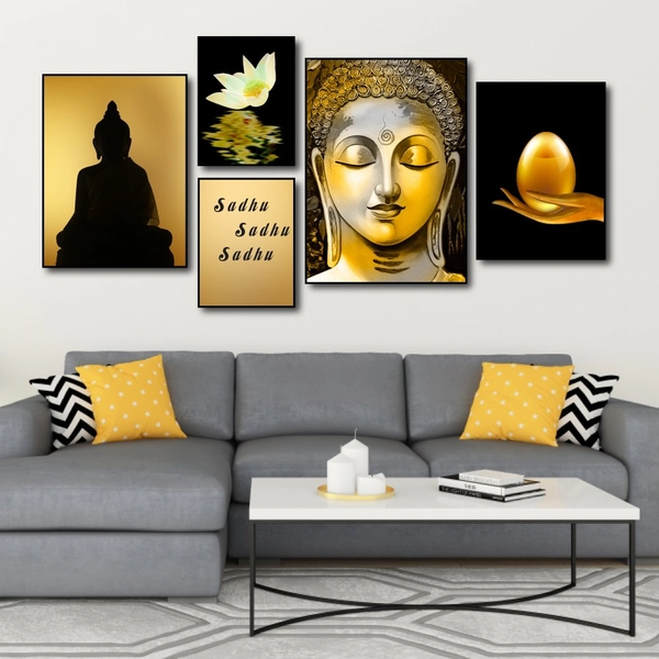 Tranh treo tường phật và xá lợi