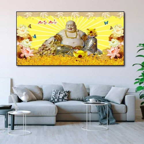 Tranh treo tường phật di lặc phát tài phát lộc