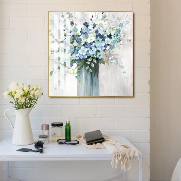 Tranh treo tường lọ hoa xanh