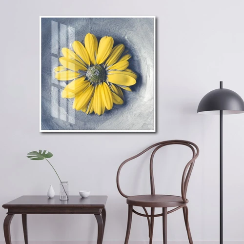 Tranh treo tường nghệ thuật hoa cúc vàng 3D