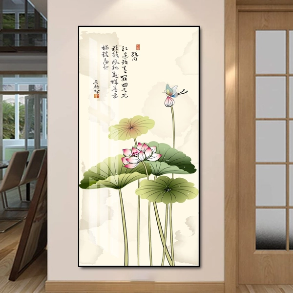 Tranh treo tường bông sen hồng