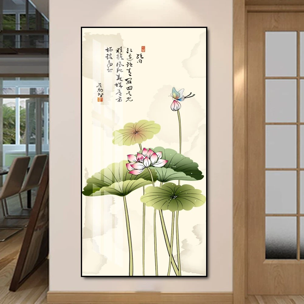 Tranh treo tường bông sen hồng