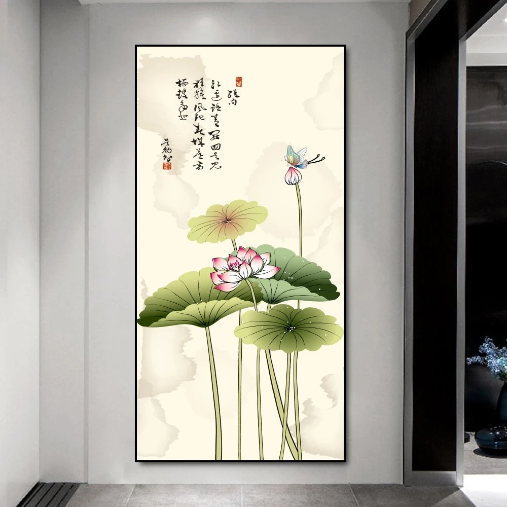 Tranh treo tường bông sen hồng