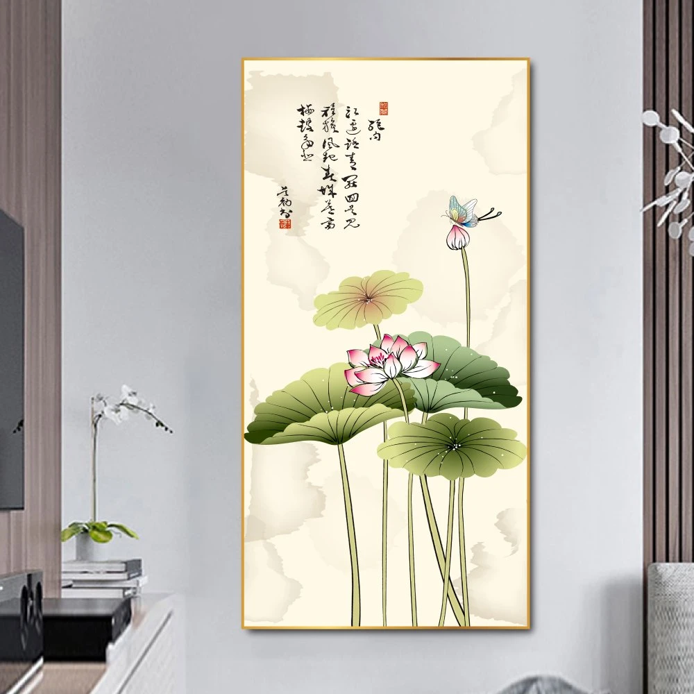 Tranh treo tường bông sen hồng