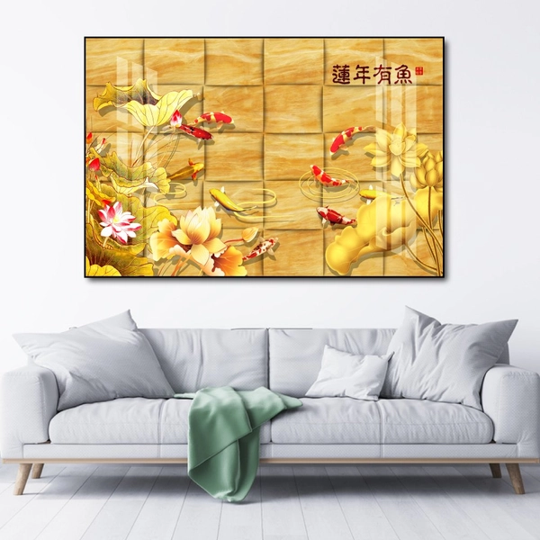 Tranh Treo Tường Cửu Ngư Quần Hội 17