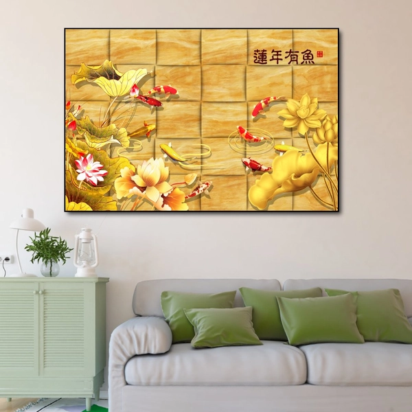 Tranh Treo Tường Cửu Ngư Quần Hội 17