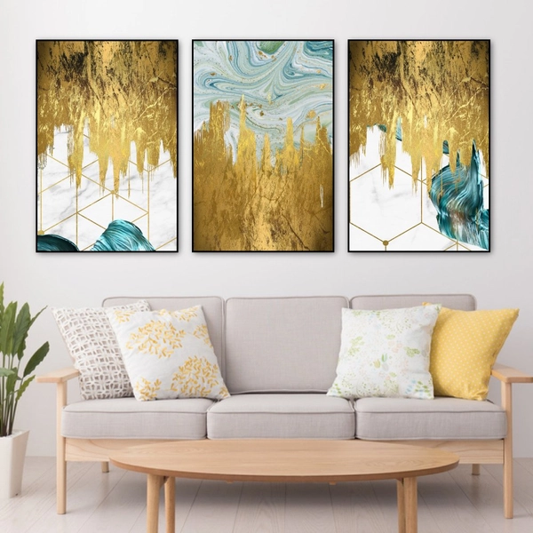 Tranh nghệ thuật trừu tượng họa tiết