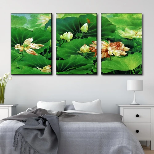 Tranh treo tường hoa sen nở rộ 3