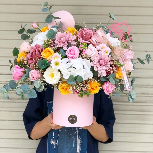 Hộp hoa để bàn 2