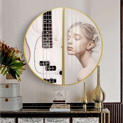 Tranh Bán Nguyệt Cô Gái Nghệ Thuật