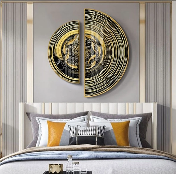 Tranh Bán Nguyệt Cửu Ngư Quần Hội 4