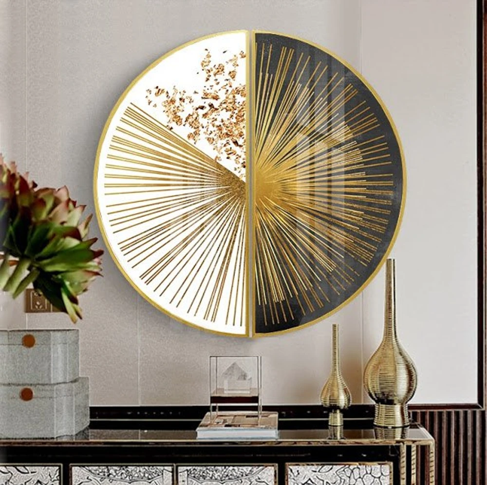 Tranh Bán Nguyệt Nghệ Thuật Trừu Tượng