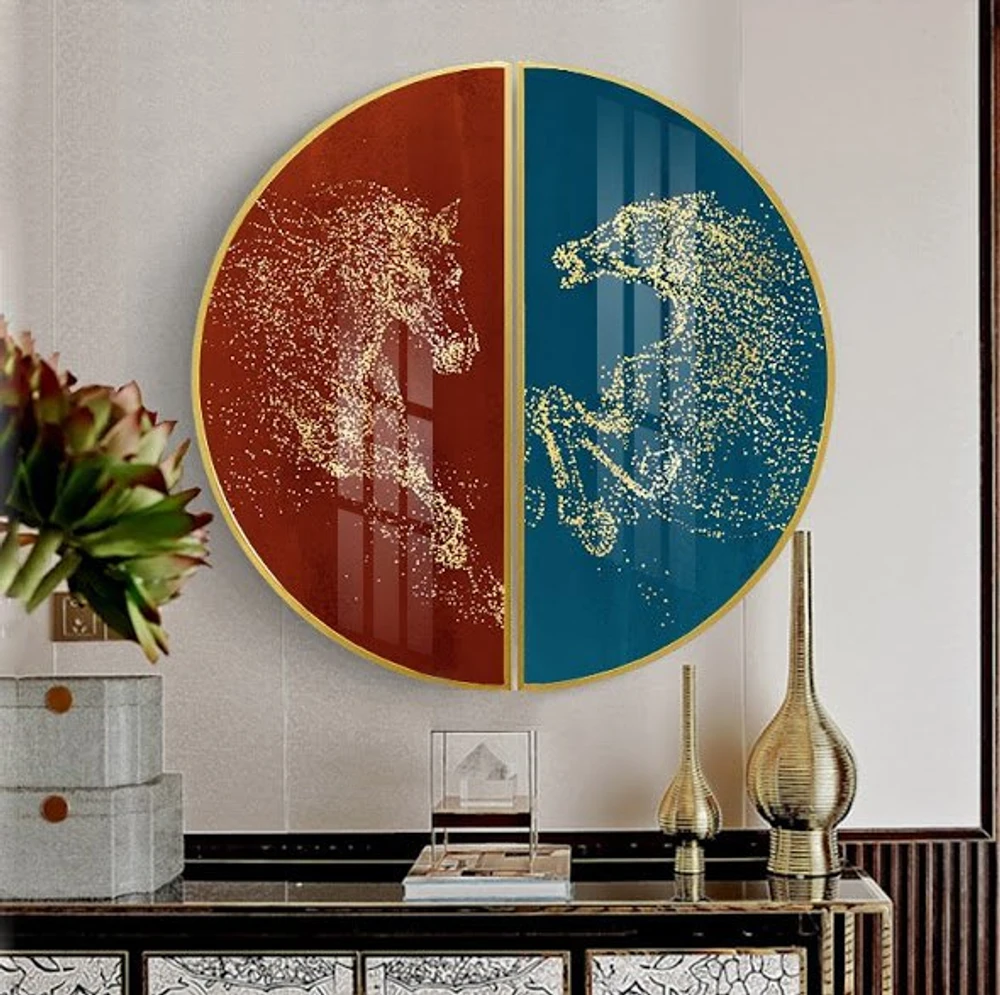 Tranh Bán Nguyệt Nghệ Thuật Tuấn Mã