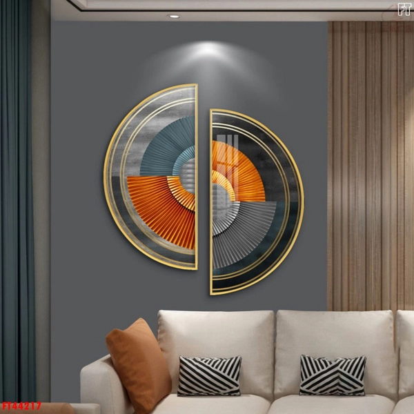 Tranh Bán Nguyệt Nghệ Thuật Trừu Tượng