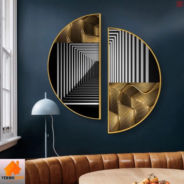 Tranh Bán Nguyệt Nghệ Thuật Trừu Tượng