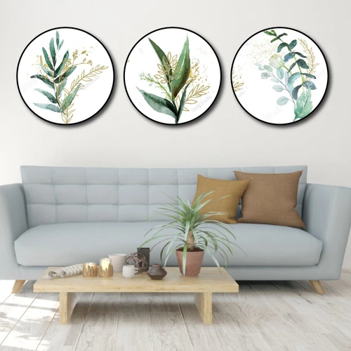 Tranh Treo Tường Lá Xanh Hiện Đại