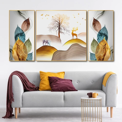 Tranh Treo Tường Nghệ Thuật Rừng Và Nai