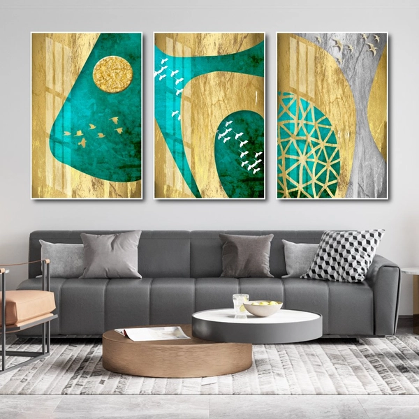 Tranh nghệ thuật trừu tượng cánh chim và sắc màu