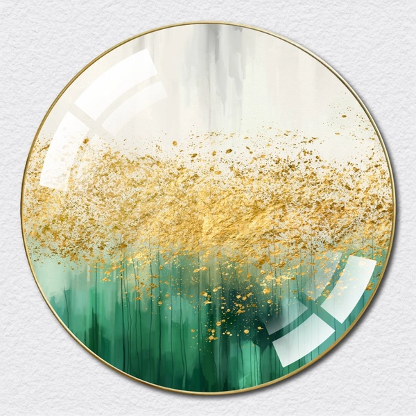 Tranh Tròn Tráng Gương Nghệ Thuật Trừu Tượng